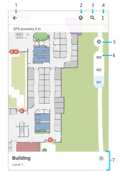 Floor-aware map and floor filter